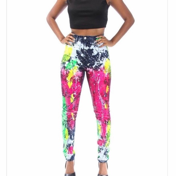 Aphrodite Denim - Aphrodite | Multi Colored Painted Plus Size Jeans